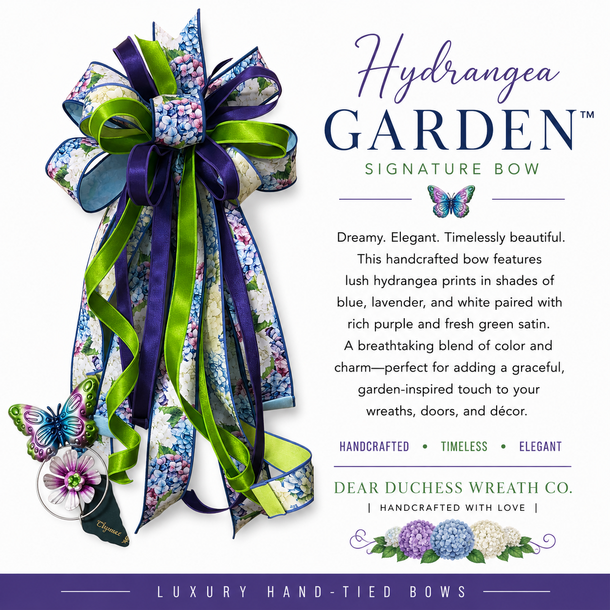 Hydrangea Garden™ Signature Bow