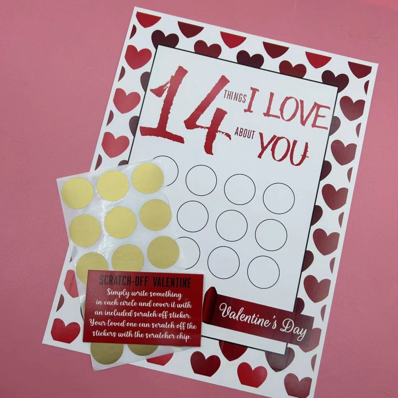 Valentine Scratch Off Print Valentine's Day