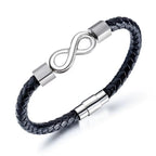 Classic Multilayer Leather Bracelet Men Hand Jewelry Gift Handsome Business Bracelet with Metal Magnetic Clasp