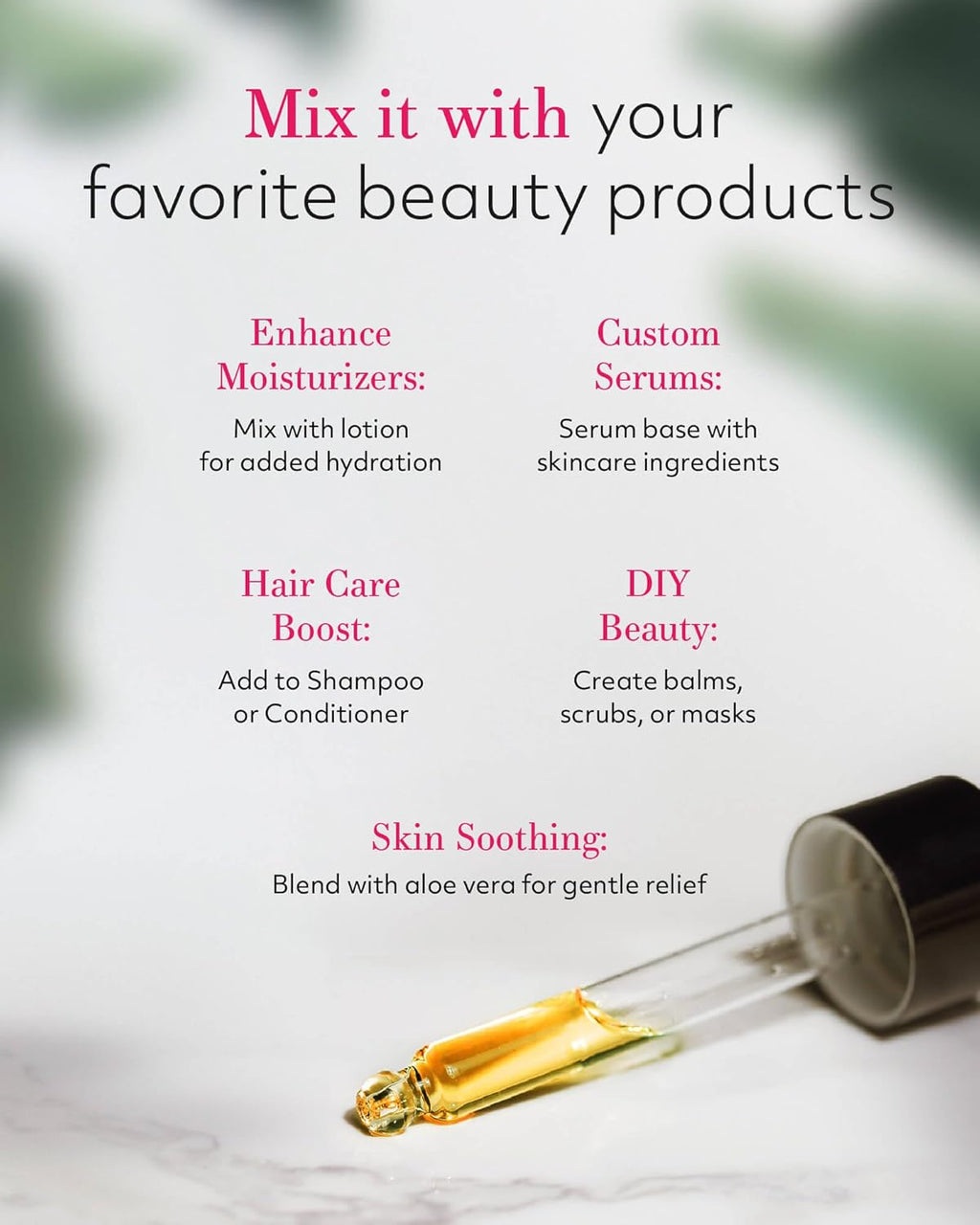 Jojoba Oil Organic, Pure Cold Pressed Natural Unrefined Moisturizer for Skin Hair and Nails 4 Oz