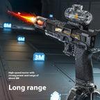 LED Lights Electric Water Guns Children Simulated Shooting Recoil Powerful Automatic Water Spray Gun Kids Summer Outdoor Toys