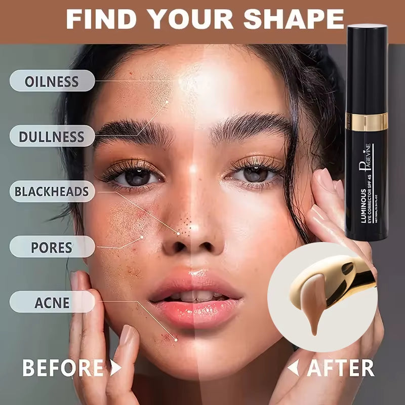 Anti-Aging,Moisturizing Eye Concealer Stick Makeup -Conceals Dark Circles & Fine Lines Full Coverage Concealer Foundation Makeup