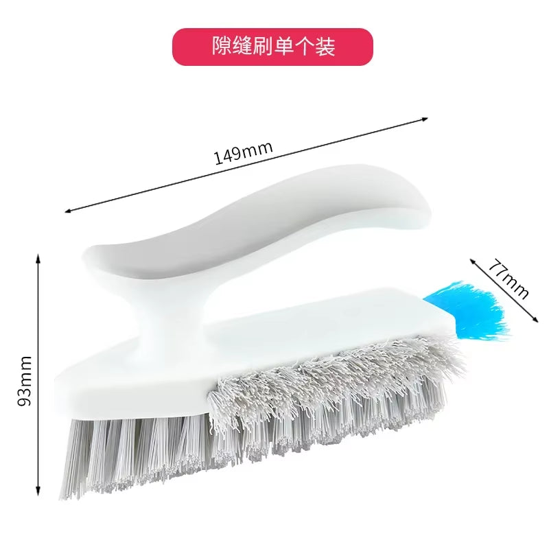 Floor Scrub Brush 2 in 1 Cleaning Brush Long Handle Removable Wiper Magic Broom Brush Squeegee Tile Kitchen Cleaning Tools