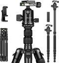 80/85 Inches Heavy Duty Tripod for Camera and Phone, 85" Camera Monopod Tripods, DSLR Binoculars Spotting Scope Camcorders Video Tripod Stand, 360 Degree Ball Head, 35 Lbs Loads