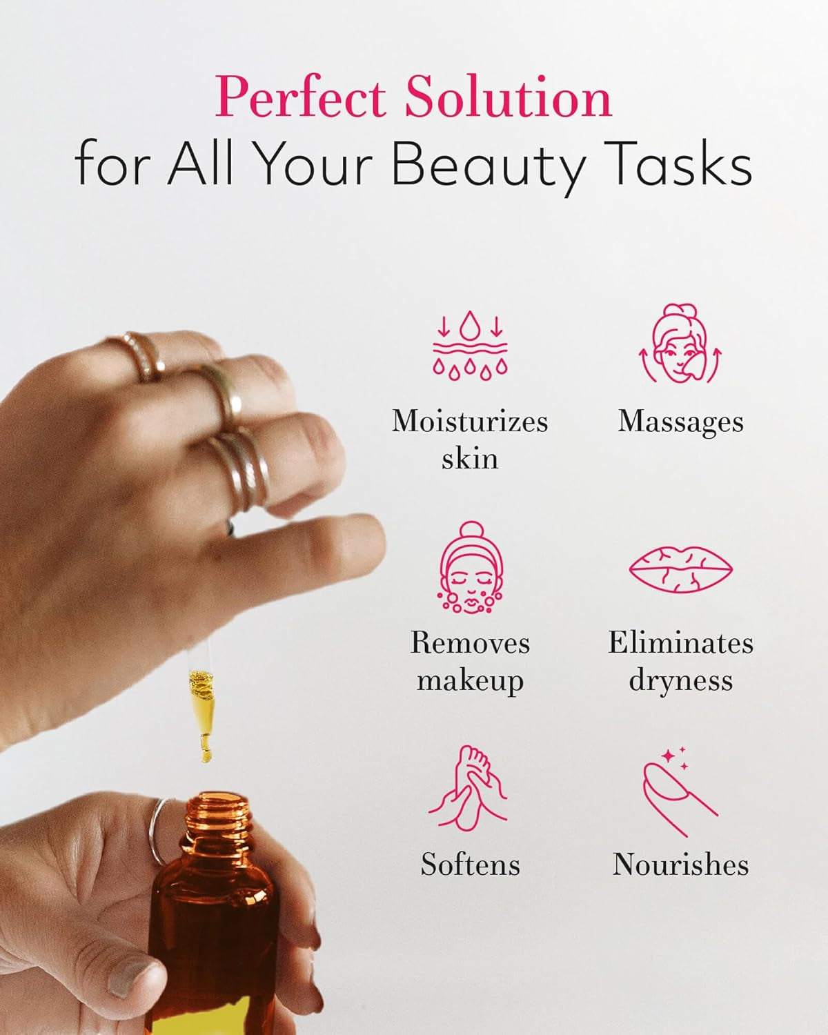 Jojoba Oil Organic, Pure Cold Pressed Natural Unrefined Moisturizer for Skin Hair and Nails 4 Oz