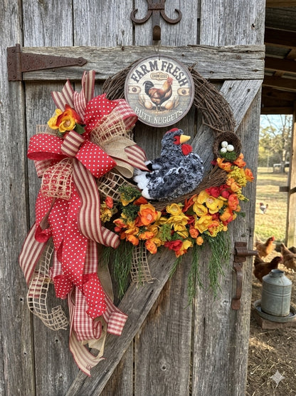 Farm Fresh Henhouse™ Rustic Chicken Wreath