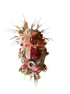 Blushing Harvest Elegance” Door Swag   (Romantic • Rustic Luxe • Soft Autumn Collection)