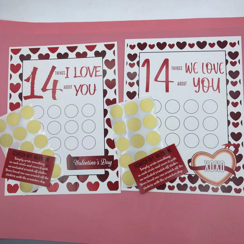 Valentine Scratch Off Print Valentine's Day