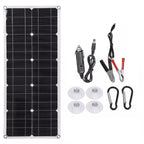 30W 18V Semi-flexible Solar Panel Outdoor Solar Charging Panel USB Phone Charger