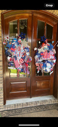 “Fireworks, Family &amp; Freedom Patriotic Door Pair”