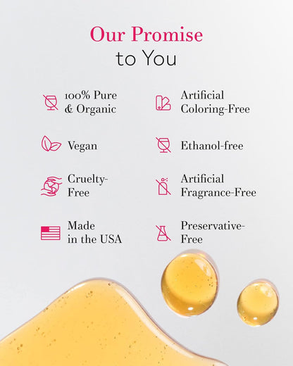 Jojoba Oil Organic, Pure Cold Pressed Natural Unrefined Moisturizer for Skin Hair and Nails 4 Oz