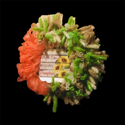 Cider & Hayrides Harvest Curl Wreath