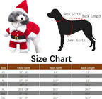 Pet Christmas Costumes Dog Suit with Cap Santa Claus Suit Dog Hoodies Cat Xmas Costumes (Red, S)
