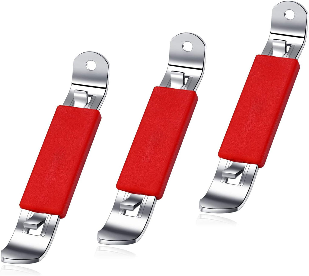 3 Pieces Magnetic Bottle Openers Can Opener Classic Beer Opener Stainless Steel Small Bottle Opener Can Tapper with Magnet for Camping and Traveling