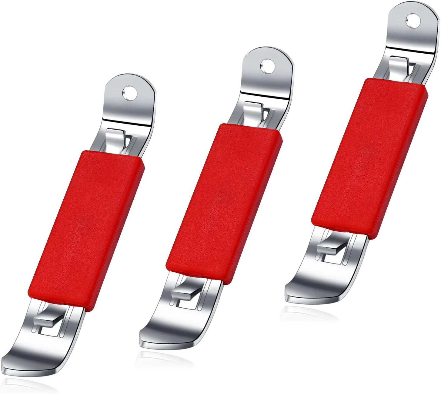 3 Pieces Magnetic Bottle Openers Can Opener Classic Beer Opener Stainless Steel Small Bottle Opener Can Tapper with Magnet for Camping and Traveling
