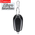 1500Mah Mini Keychain Power Bank Emergency Portable Charger Compatibility for Iphone Samsung Xiaomi Small Size Powerbank