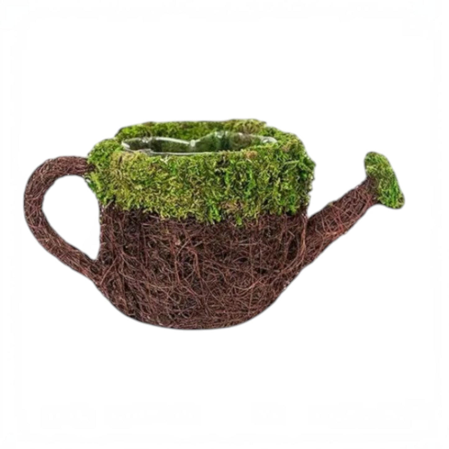 Deco Watering Can, Wicker Medium 7"